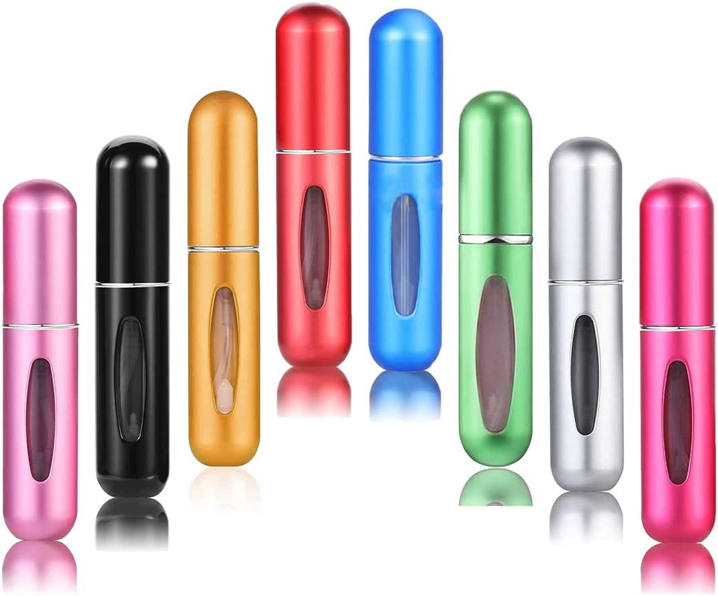 5 mL Bottom-Fill Refillable Perfume Atomiser – 8 Colours