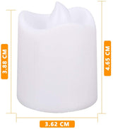 Battery Operated LED Tealights, Pack of 24, Flameless Tea Lights with Warm White Light, Electric Candles Realistic for Wedding, Table, Gift, Outdoor (24 Pack)