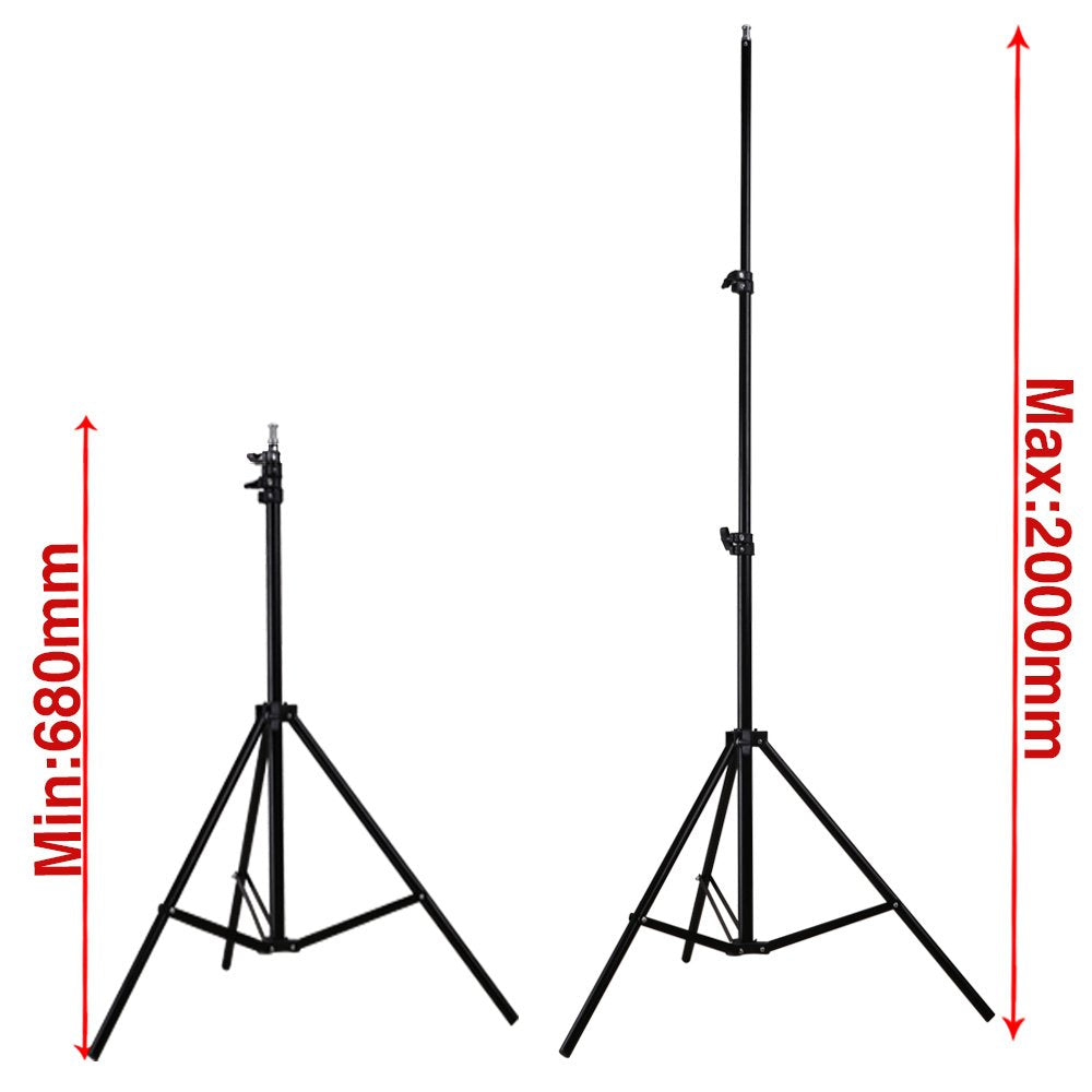 Complete Softbox, Umbrella & 4-Backdrop Studio Kit