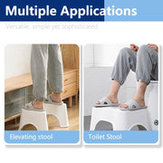 Non-Slip Toilet Foot Stool – White