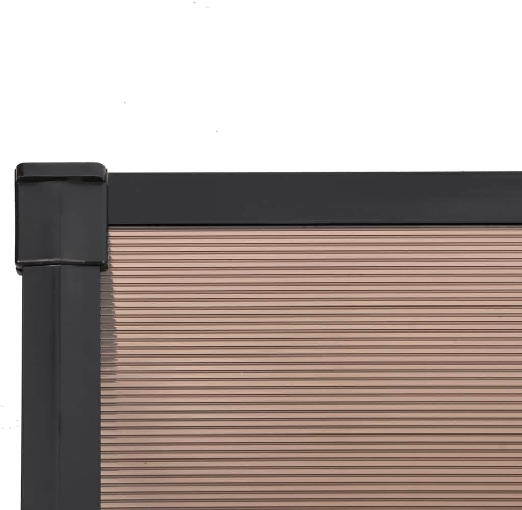 90 cm-Deep Polycarbonate Door & Window Canopy – 3 Finishes