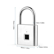 Rechargeable Fingerprint Padlock – Up to 10 Prints