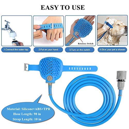 2-in-1 Hand-Worn Pet Bathing Brush & Water Sprayer