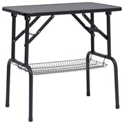 Foldable Pet Grooming Table with Adjustable Arm & Storage Basket