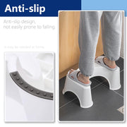 Non-Slip Toilet Foot Stool – White