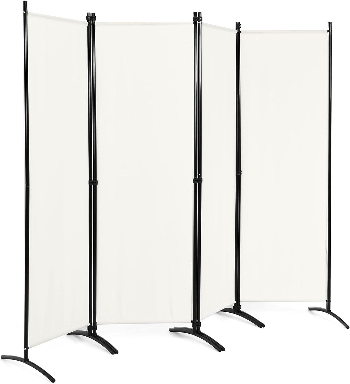 221 × 172 cm 4-Panel Fabric Room Divider – 3 Colours