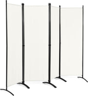 221 × 172 cm 4-Panel Fabric Room Divider – 3 Colours
