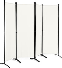 221 × 172 cm 4-Panel Fabric Room Divider – 3 Colours