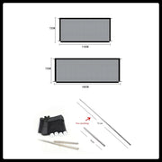Magic Gate for Dogs, Dog gate, Pet Safety Gate, Portable Folding Mesh Magic Gate, Safet Gate, Safe Guard Install Anywhere, Safety Fence for Hall Doorway (Black)