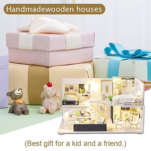 DIY Dollhouse Miniature with Furniture Kit