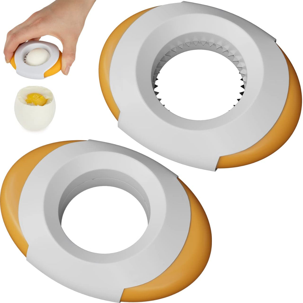 Compact Boiled Egg Topper Tools – 2 Pack