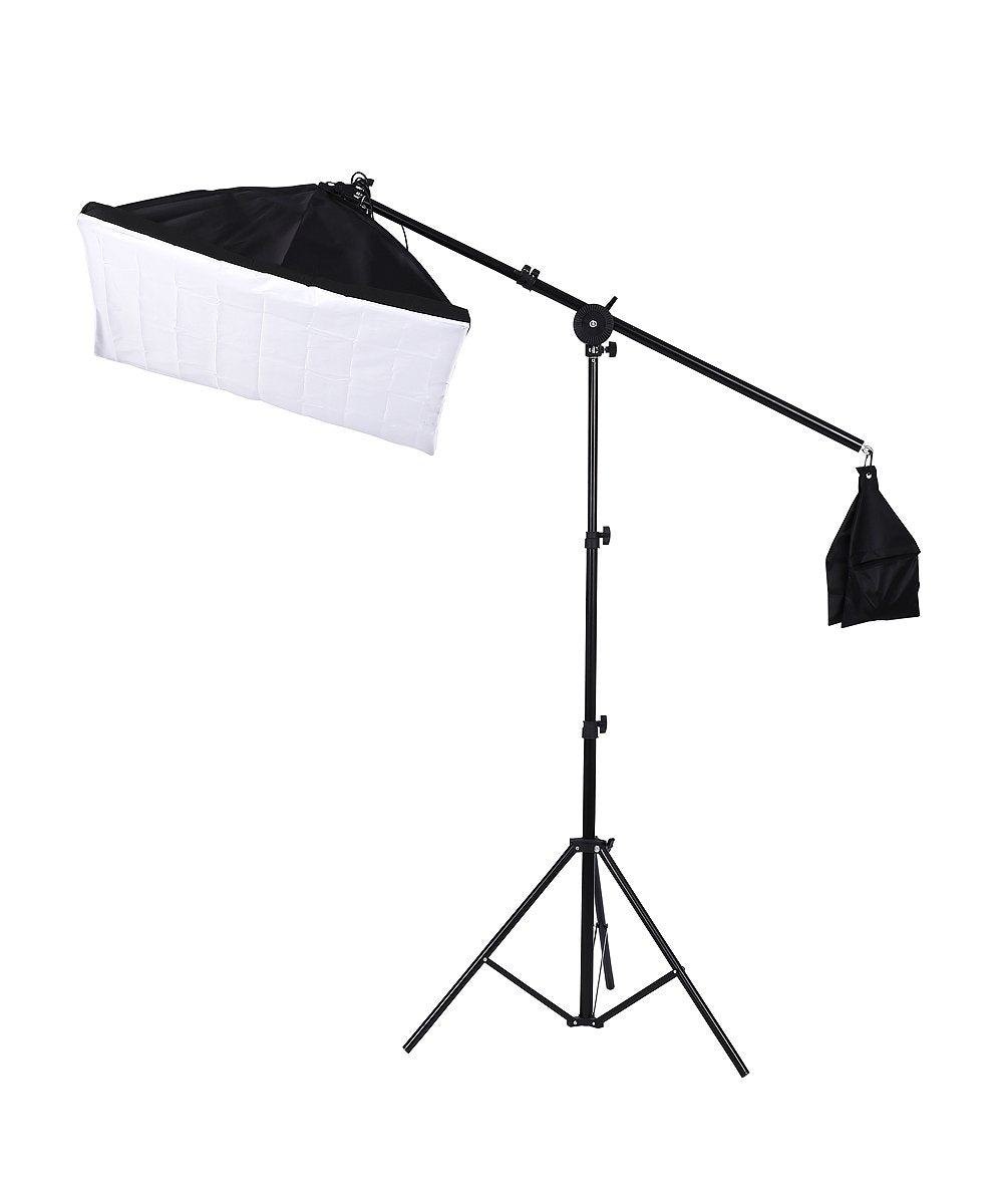3-Softbox Continuous Lighting Kit with Boom Arm