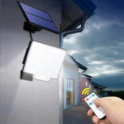 106-LED Solar Motion Wall Light with Separate Panel