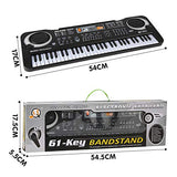 Electric Keyboard Piano 61-Key, Piano Keyboard 61 Key Electric Digital Music Keyboard
