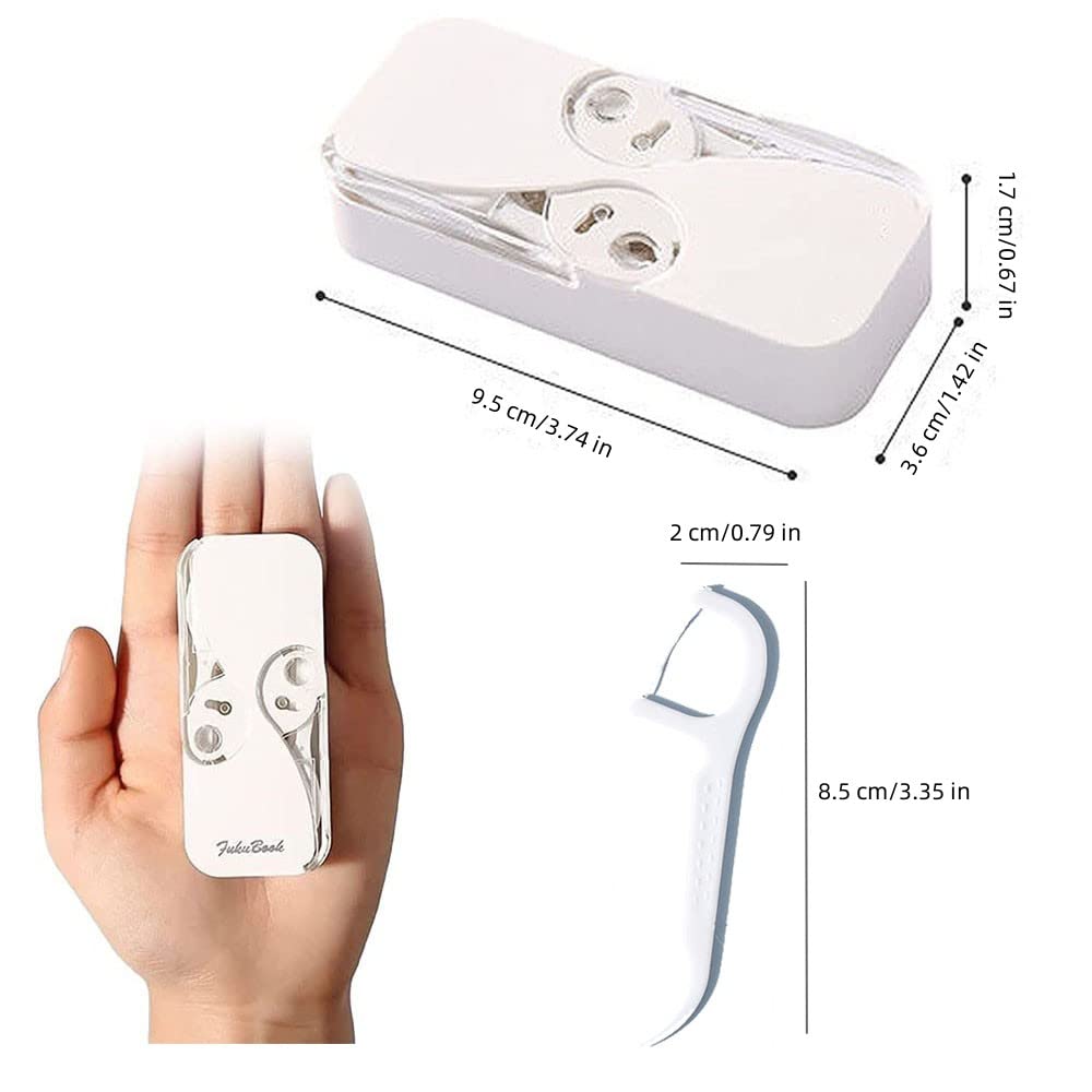 Refillable Travel Floss-Pick Dispensers with 48 Picks – 4 Pack
