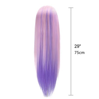 29-Inch Pink & Purple Synthetic Training Head with Clamp