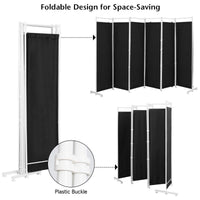 300 × 180 cm 6-Panel Folding Fabric Room Divider – 2 Colours