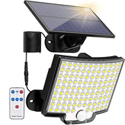 106-LED Solar Motion Wall Light with Separate Panel
