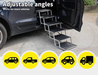 6-Step Folding Dog Access Stairs – 2 Heights, 90 kg Capacity