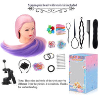 29-Inch Pink & Purple Synthetic Training Head with Clamp