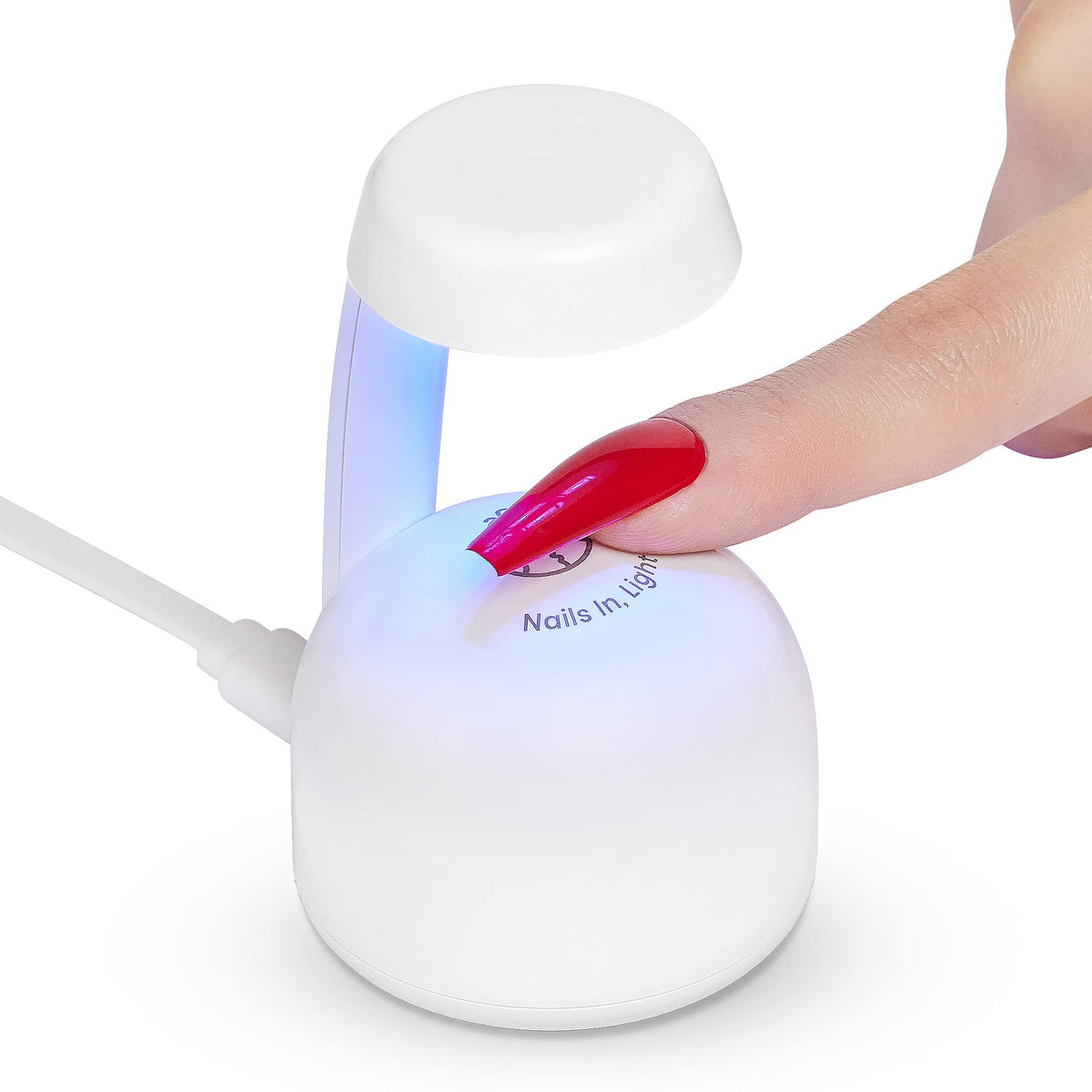 Mini Nail LED Lamp, Innovative Gel Nail Lamp with Smart Sensor for Easy and Fast Nal Extension System, Manicure UV LED Light for Gel Nail Art Flash Curing Lamp DIY Nail Art