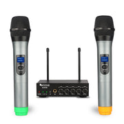 FIFINE K036 Dual UHF Karaoke Microphone Mixer System
