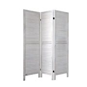 3-Panel Paulownia Wood Folding Room Divider