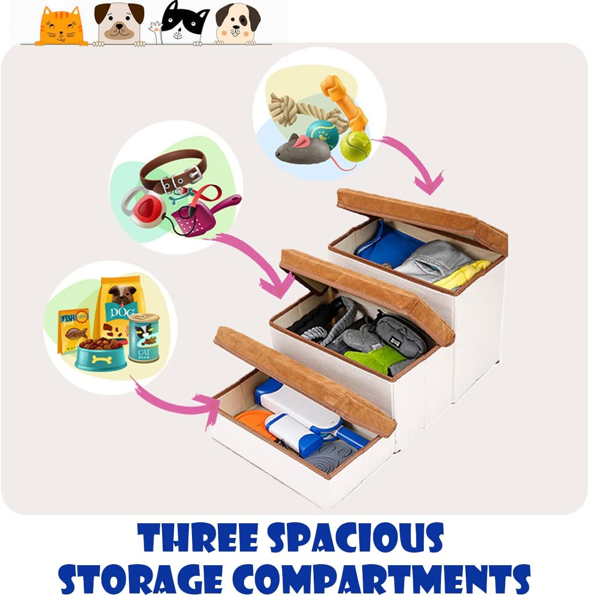 Pet Steps for Beds & Sofas – For Dogs Under 27 kg