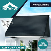 Instahut Window Door Awning Outdoor Canopy SunShield Patio Balcony 1.2X0.6X0.6M