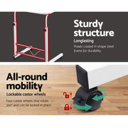 60 cm White Height-Adjustable Bedside Laptop Table