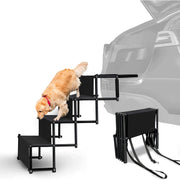 4-Step Folding Dog Car Stairs – 80 kg Capacity