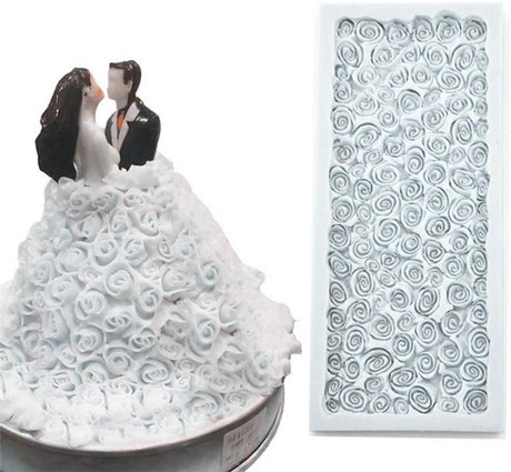 Three-Dimensional Rose Bride Cake Mold