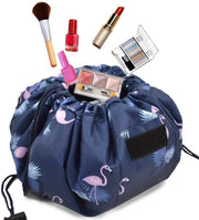 Flamingo Drawstring Makeup & Toiletry Bag