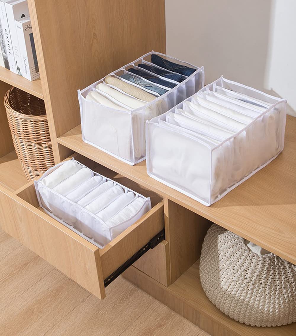 3-Piece Mesh Wardrobe Organiser Set – 23 Compartments