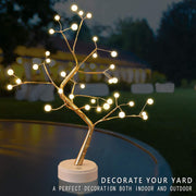 Bonsai Tree Light with 36 Pearls LED Adjustable Branch Tree Lamp Decoration Battery/USB Operated Night Light for Bedroom Christmas Party Indoor Decoration (Warm White)