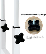 Mobile Height-Adjustable Laptop Desk with Storage