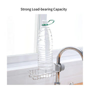 Round-Faucet Stainless-Steel Sink Caddy