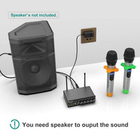 FIFINE K036 Dual UHF Karaoke Microphone Mixer System