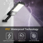 2-Pack 120-LED Solar Motion Street Lights with Remote