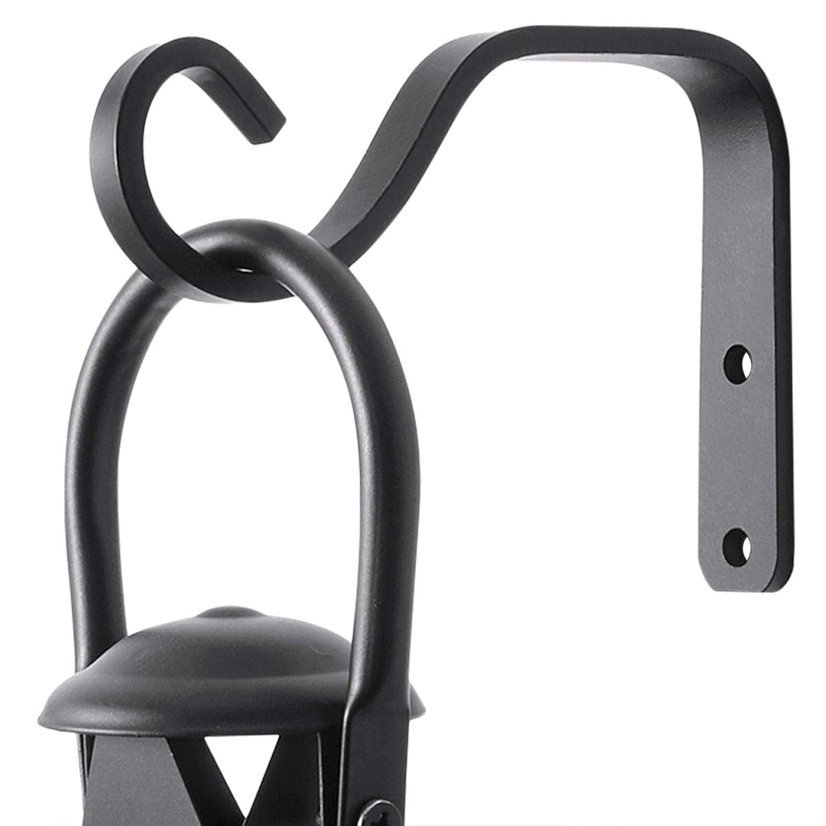 Decorative Iron Wall Hanging Brackets – Black, Set of 2