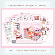 DIY Dollhouse Miniature with Furniture Kit