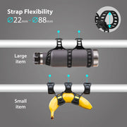 Universal Bike Frame & Handlebar Accessory Strap – 22–88 mm