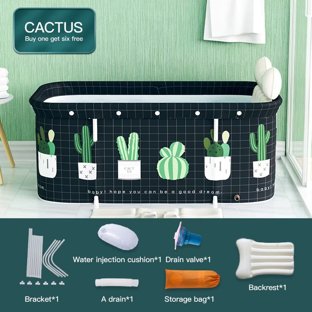 120 cm Foldable Adult Soaking Tub – Cactus