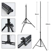 2×2m Adjustable Backdrop Stand Kit with 4 Studio Backgrounds