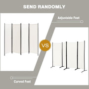 221 × 172 cm 4-Panel Fabric Room Divider – 3 Colours