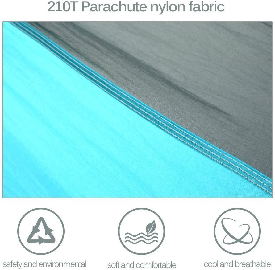 Nylon Parachute Camping Hammock- Blue