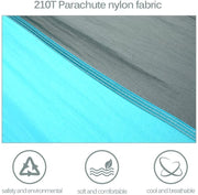 Nylon Parachute Camping Hammock- Blue