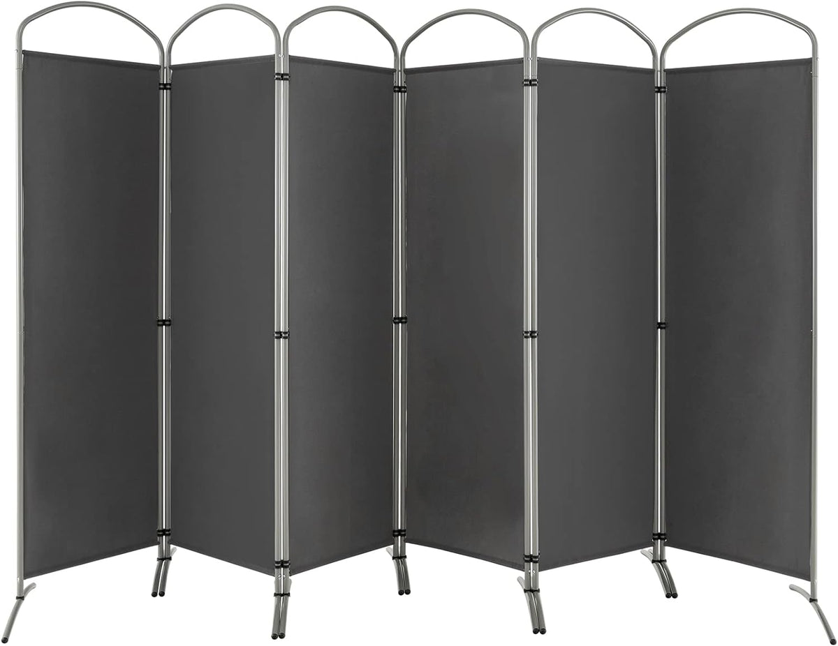 188cm Folding 6-Panel Room Divider – 4 Colours