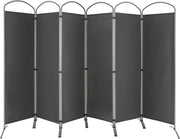 188cm Folding 6-Panel Room Divider – 4 Colours