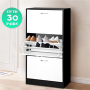 3-Drawer Enclosed Shoe Cabinet – Up to 30 Pairs